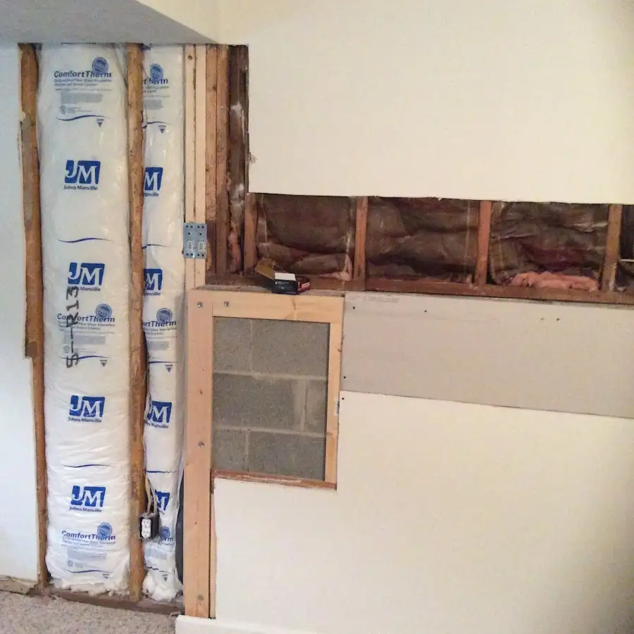 Wall insulation replacement during Contents Cleaning & Restoration in Collinsville